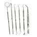 Jeffers Pet Dental Care Kit – Stainless Steel Scaler and Scraper Set for Dogs and Cats – Teeth Cleaning & Tartar Remover Tools - JIU6 - 6 Piece Pack - 1
