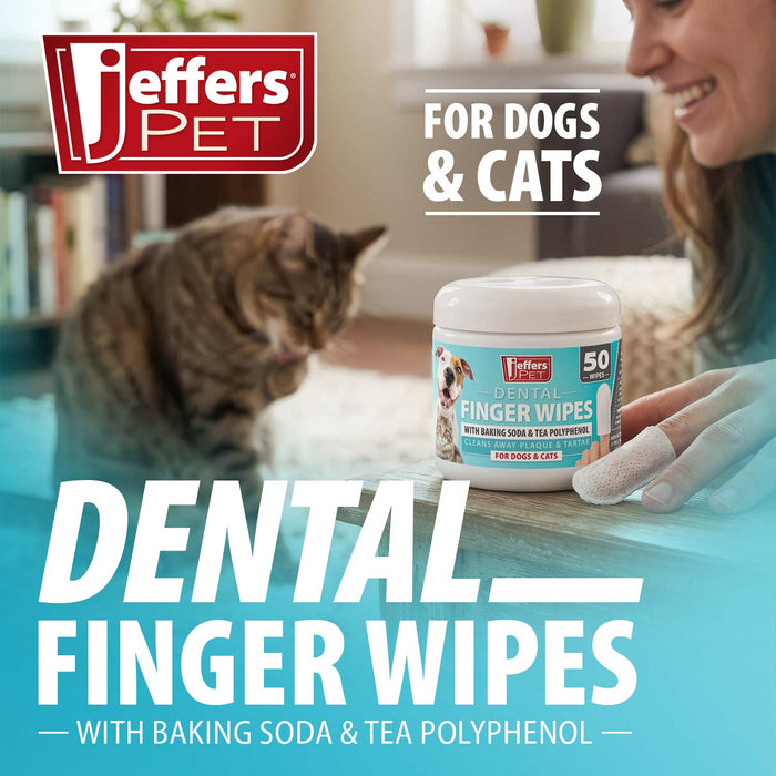 Jeffers Pet Dental Finger Wipes for Dogs & Cats, 50 Count - JEF2Z5 - 50 Wipes - 4