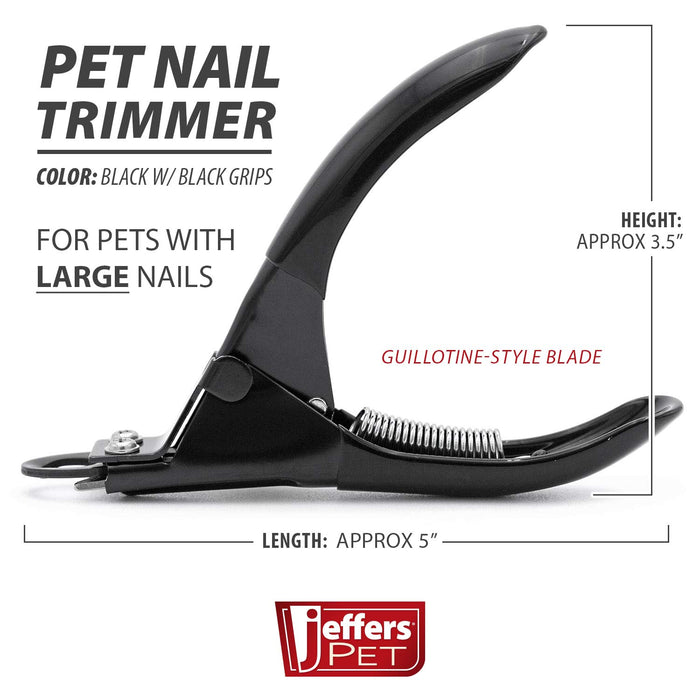 Jeffers Pet Nail Trimmers - UWN6 - Large, Black - 7