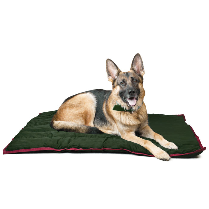 Jeffers Pet Washable Comfy Dog Pillow for Crates, Carriers, or Lounging - I2DF - 12" x 18" - Dark Green - 9