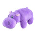Jeffers Plush Hippo Jr. Dog Toy with Squeaker - I71BP - 6"L - Lavender - 1 ct - 1
