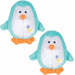Jeffers Plush Penguin Squeaker Toy for Puppies & Small Dogs - I7AV-2PK - Light Green - 2 ct - 13