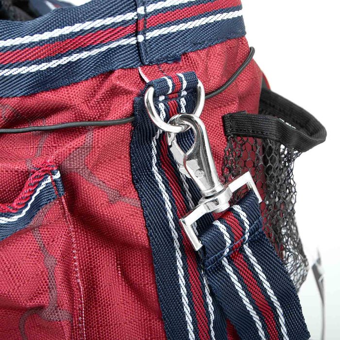 Jeffers Poplar Head Horse Grooming Bag - GAG1TC - Merlot Snaffles & Irons - 18
