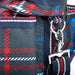 Jeffers Poplar Head Horse Grooming Bag - GAG1TG - Navy & Merlot Plaid - 32