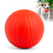 Jeffers Red Bouncing Ball with Waves Natural Rubber Dental Dog Chew Toy for Energetic Play - I7Q3 - Red - Medium - 1 - 1