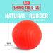 Jeffers Red Bouncing Ball with Waves Natural Rubber Dental Dog Chew Toy for Energetic Play - I7Q3 - Red - Medium - 1 - 3