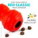 Jeffers Red Classic Stuffable Fetch & Chew Natural Rubber Treat Dispensing Dental Dog Toy - I7QN - Red - Medium - 1 - 3