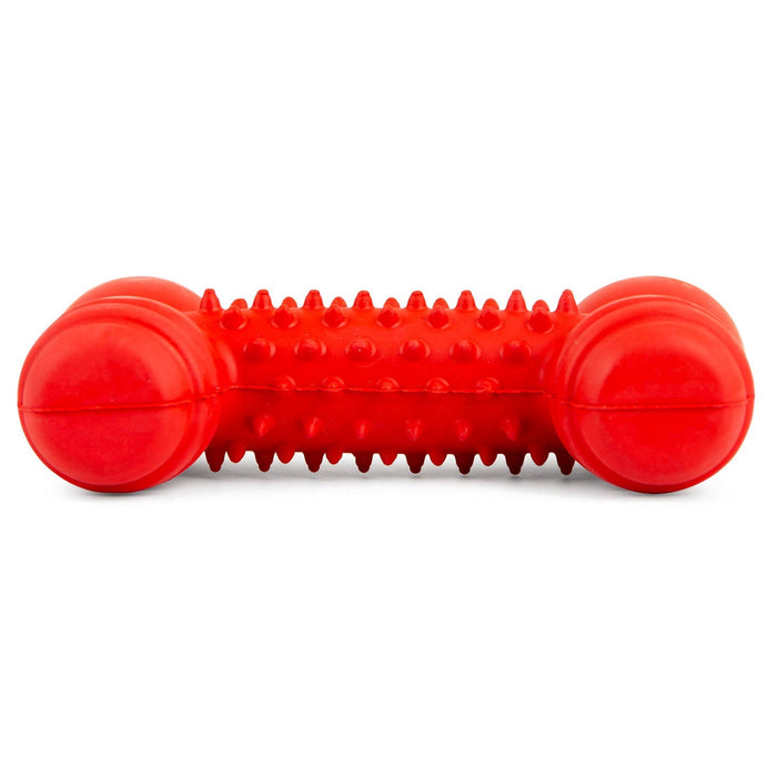 Jeffers Red Dental Bone Natural Rubber Dog Chew Toy for Healthy Teeth and Gums - I7Q8 - Red - Small - 1 - 11