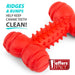 Jeffers Red Dental Bone Natural Rubber Dog Chew Toy for Healthy Teeth and Gums - I7Q8 - Red - Small - 1 - 5
