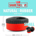 Jeffers Red Hockey Puck Natural Rubber Treat Dispensing Dental Dog Chew Toy - I7QM - Red - Small - 1 - 10