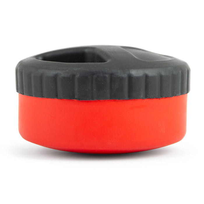 Jeffers Red Hockey Puck Natural Rubber Treat Dispensing Dental Dog Chew Toy - I7QM - Red - Small - 1 - 9