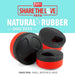Jeffers Red Hockey Puck Natural Rubber Treat Dispensing Dental Dog Chew Toy - I7QM - Red - Small - 1 - 4