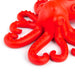 Jeffers Red Octopus Natural Rubber Treat Dispensing Dental Dog Chew Toy - I7QY - Red - Medium - 1 - 12