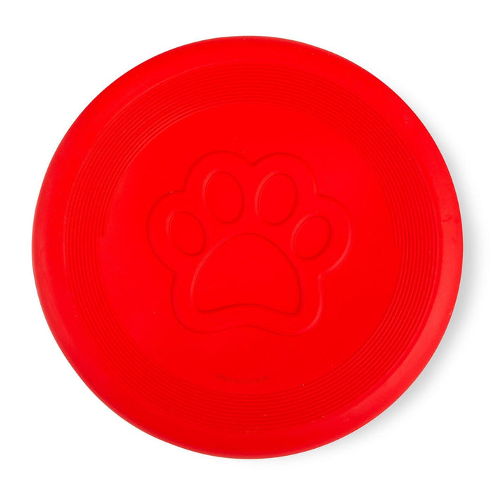 Jeffers Red Paw Frisbee Natural Rubber Dog Toy for Fetching & Chewing - I7RS - Red - Medium - 1 - 8