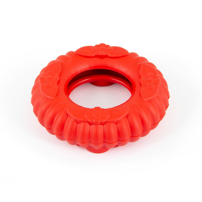 Jeffers Red Virgo Tugger Natural Rubber Dog Dental Chew Toy for Interactive or Solo Play - I7RX - Red - Small - 1 - 6