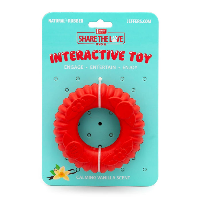 Jeffers Red Virgo Tugger Natural Rubber Dog Dental Chew Toy for Interactive or Solo Play - I7RX - Red - Small - 1 - 10