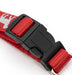Jeffers Reflective Hound Series Adjustable Nylon Dog Collars - IDC2 - 5/8"W x 10-16"L - Red - 2