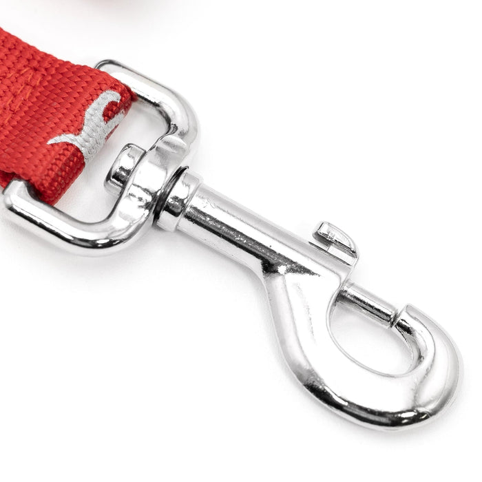 Jeffers Reflective Hound Series Nylon Dog Leash - IDCE - 1"W x 4'L - Red - 2
