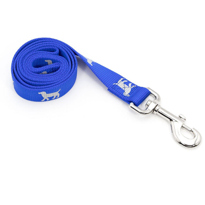 Jeffers Reflective Hound Series Nylon Dog Leash - IDCF - 1"W x 4'L - Blue - 5