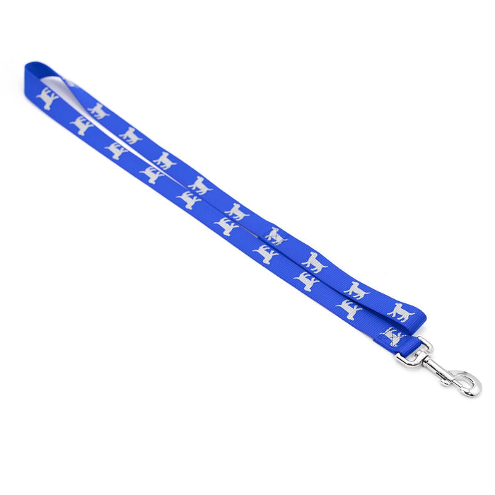 Jeffers Reflective Hound Series Nylon Dog Leash - IDCF - 1"W x 4'L - Blue - 7
