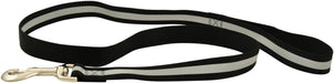 Jeffers Reflective Glow - in - the - Dark Safety Stripe Nylon Dog Leash, 1" W x 4' L - IDDE - Black - 1