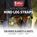 Jeffers Replacement Adjustable Elastic Leg Straps for Horse Blankets & Sheets - Y7AY - Pair - 2 ct - 3