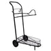 Jeffers Rolling Saddle & Tack Cart, 1 Tier Metal Horse Show Cart - IA9T - Black - Each - 1
