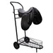 Jeffers Rolling Saddle & Tack Cart, 1 Tier Metal Horse Show Cart - IA9T - Black - Each - 4