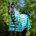 Jeffers Romper Stomper Durable Mesh Fly Sheet with Detachable Neck - JEFZX2 - Turquoise/Lime Plaid - 66" - 1 - 1