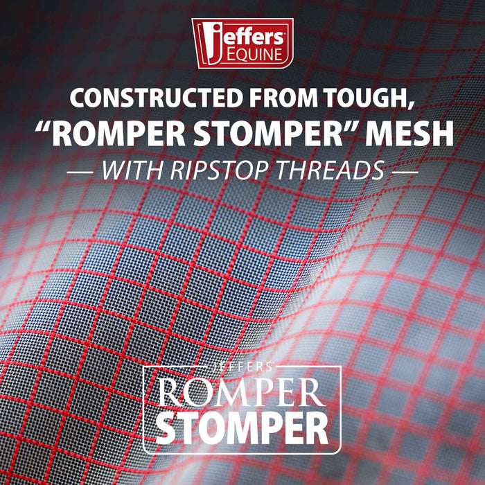 Jeffers Romper Stomper Ripstop Fly Sheet with Detachable Neck, Grey & Red - JEFZWJ - Grey/Red - 66" - 1 - 4