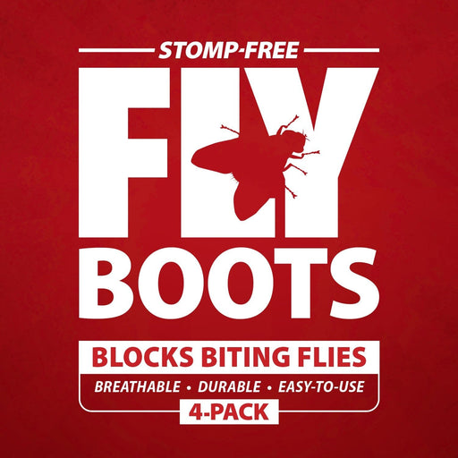 Jeffers Romper Stomper "Stomp - Free" Fly Boots for Horses, 4 pack - JEF2R6 - Pink - Small - 2