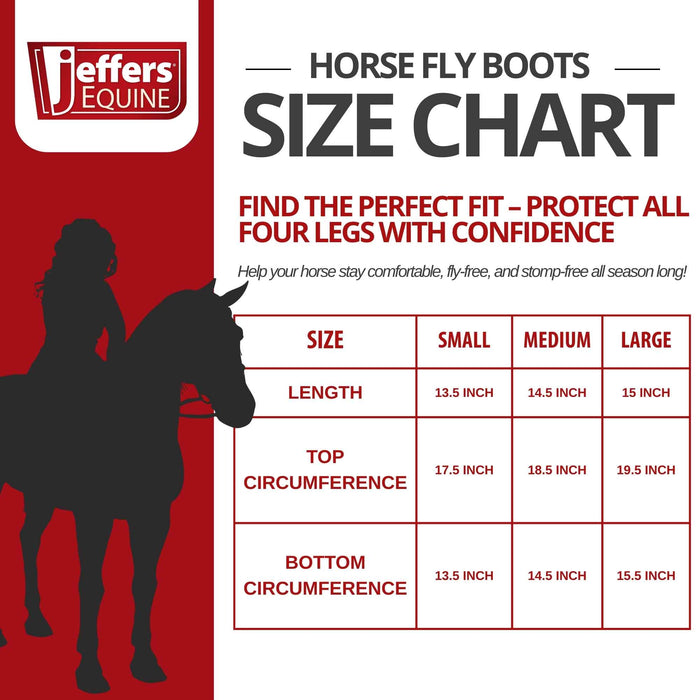 Jeffers Romper Stomper "Stomp - Free" Fly Boots for Horses, 4 pack - JEF2R6 - Pink - Small - 3