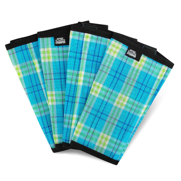Jeffers Romper Stomper "Stomp - Free" Fly Boots for Horses, 4 pack - JEF2RM - Turquoise & Lime - Small - 19