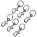 Jeffers Round Eye Bolt Snaps - IABT-6 - Nickel - plated - 1" x 3 - 7/8" - 6 Pack - 10