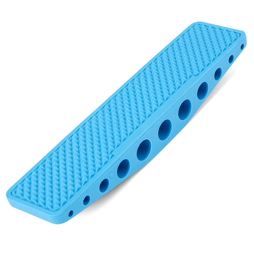 Jeffers Rubber Groomer – Shedding & Dirt Removal for Horses, Dogs & Cats - IAS6 - Blue - 8.5"L - Each - 2