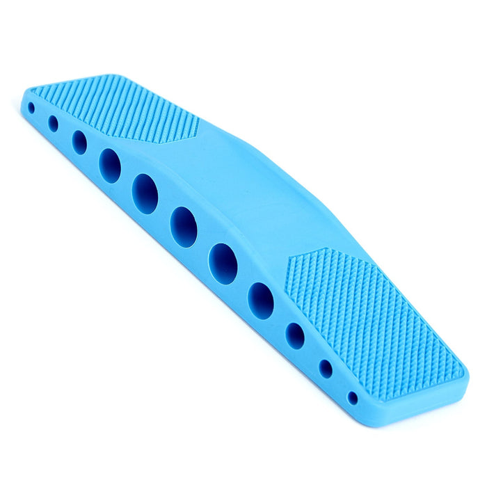 Jeffers Rubber Groomer – Shedding & Dirt Removal for Horses, Dogs & Cats - IAS6 - Blue - 8.5"L - Each - 4