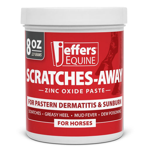Jeffers Scratches Away Zinc Oxide Paste for Horses, Scratches, Greasy Heel & Pastern Dermatitis - JEF2Z1 - Paste - 8 oz - 1 - 1