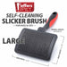 Jeffers Self - Cleaning Slicker Pet Grooming Brush - UWS9 - Large - 7