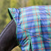 Jeffers Solaris 1200D Extended Neck Horse Turnout Blanket, 240g Fill - JEFCPC - PreSale Navy & Hunter Plaid - 66" - 3