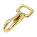 Jeffers Solid Brass Rein Spring Snap with Flat Fixed Eye - IAZ3 - Single - 1