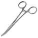 Jeffers Stainless Steel Artery Forceps/Needle Holder with Locking Mechanism, Curved or Straight Tip - JIF4 - Curved 6½" - 8