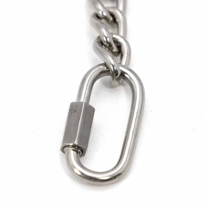 Jeffers Stainless Steel Curb Chain with Quick Links - IAZD - 10"L - 1 ct - 4