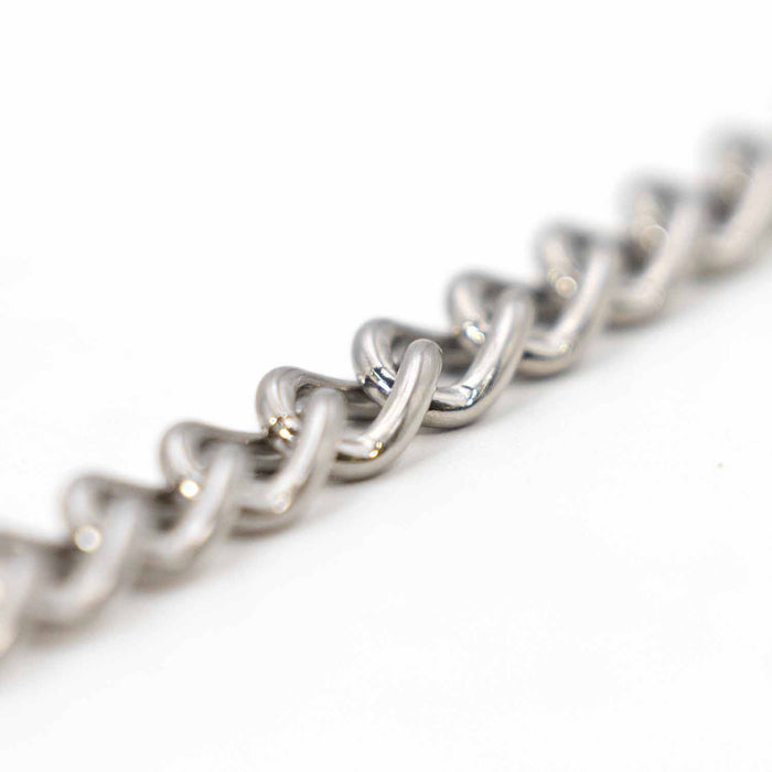 Jeffers Stainless Steel Curb Chain with Quick Links - IAZD - 10"L - 1 ct - 2