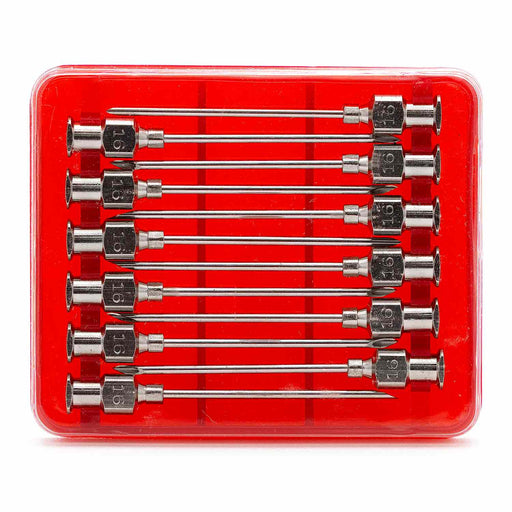 Jeffers Stainless Steel Veterinary Needles, 12 Pack - I3G4 - 16ga x 1.5" - 7