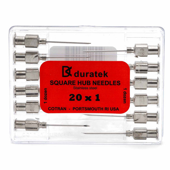 Jeffers Stainless Steel Veterinary Needles, 12 Pack - I3H6 - 20ga x 1" - 19
