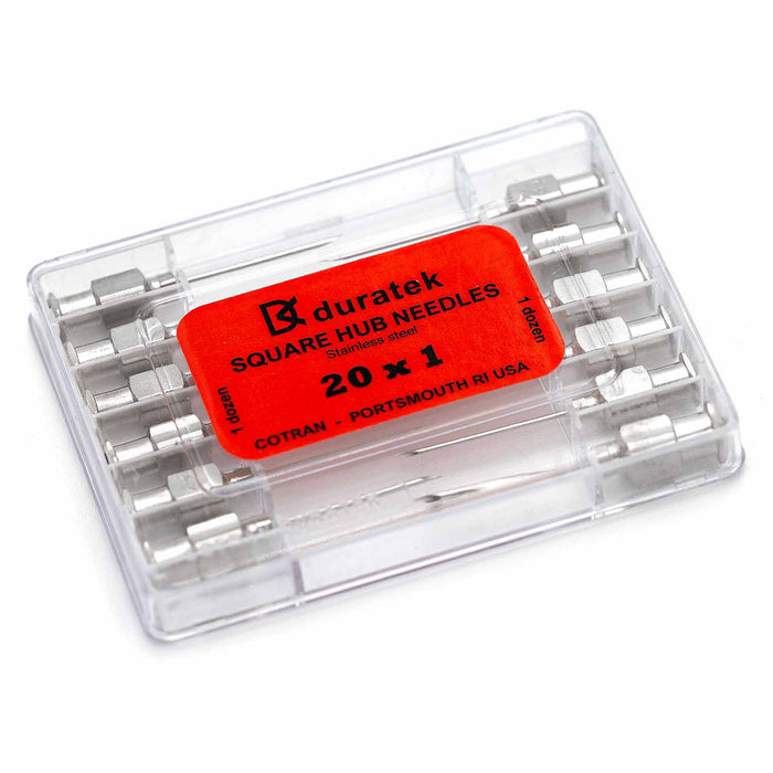 Jeffers Stainless Steel Veterinary Needles, 12 Pack - I3H6 - 20ga x 1" - 20