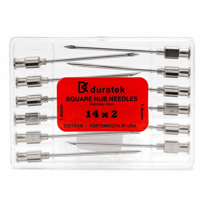 Jeffers Stainless Steel Veterinary Needles, 12 Pack - I3I0 - 14ga x 2" - 3