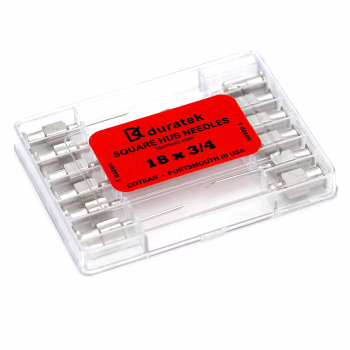 Jeffers Stainless Steel Veterinary Needles, 12 Pack - I3I2 - 18ga x 3/4" - 14