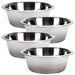 Jeffers Standard - Weight Stainless Steel Food & Water Pet Bowls - G3F2-4 - 2 Quart - 4 Pack - 23