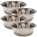 Jeffers Standard - Weight Stainless Steel Food & Water Pet Bowls - G3F3-4 - 3 Quart - 4 Pack - 26